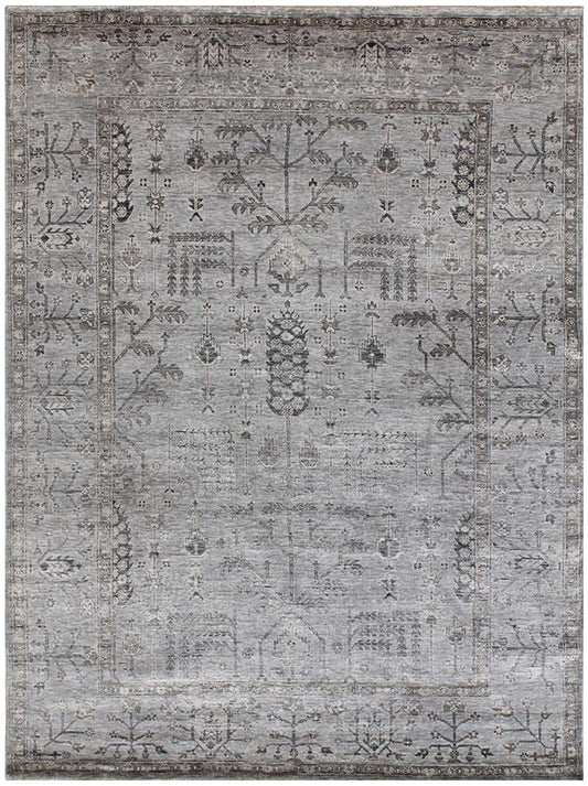 Luxury hand knotted carpet made from 100% Bamboo Silk