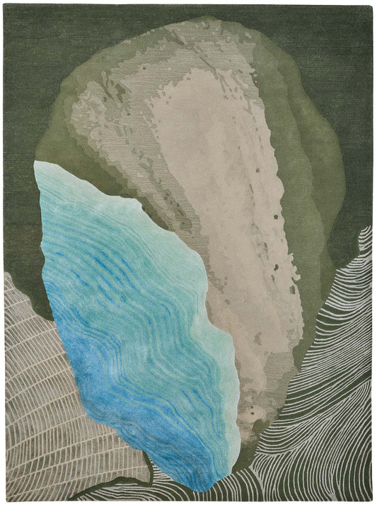 Luxury hand tufted carpet made from Wool & Botanical Silk