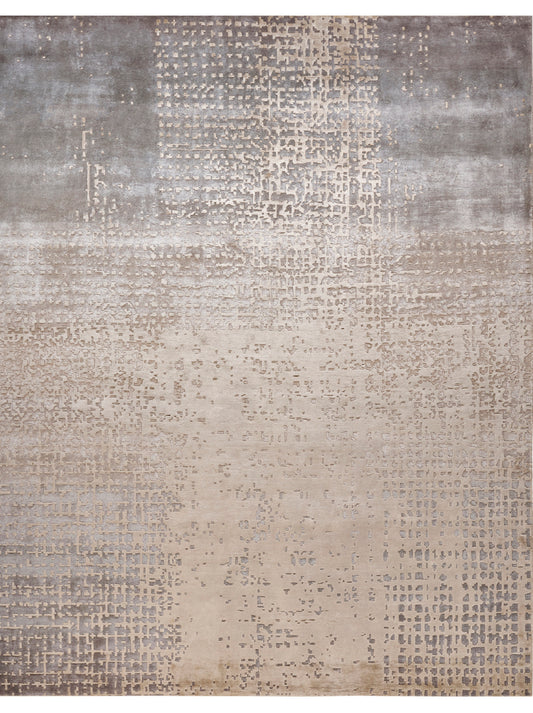 Luxury hand knotted carpet made from 100% Botanical Silk