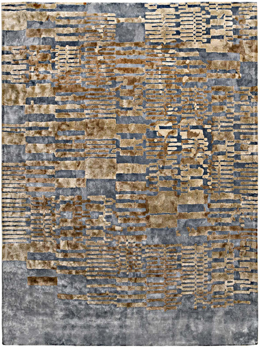 Luxury hand tufted carpet made from 100% Botanical Silk