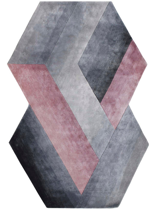 Luxury hand tufted carpet made from 100% Botanical Silk