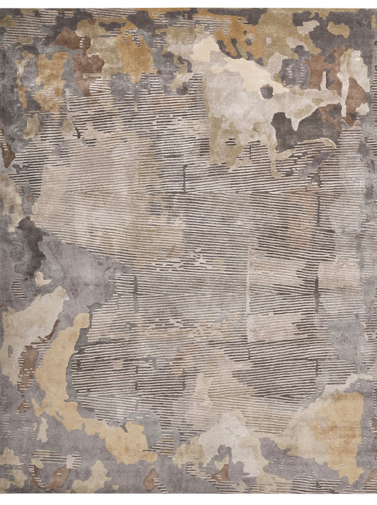 Luxury hand tufted carpet made from 100% Bamboo Silk