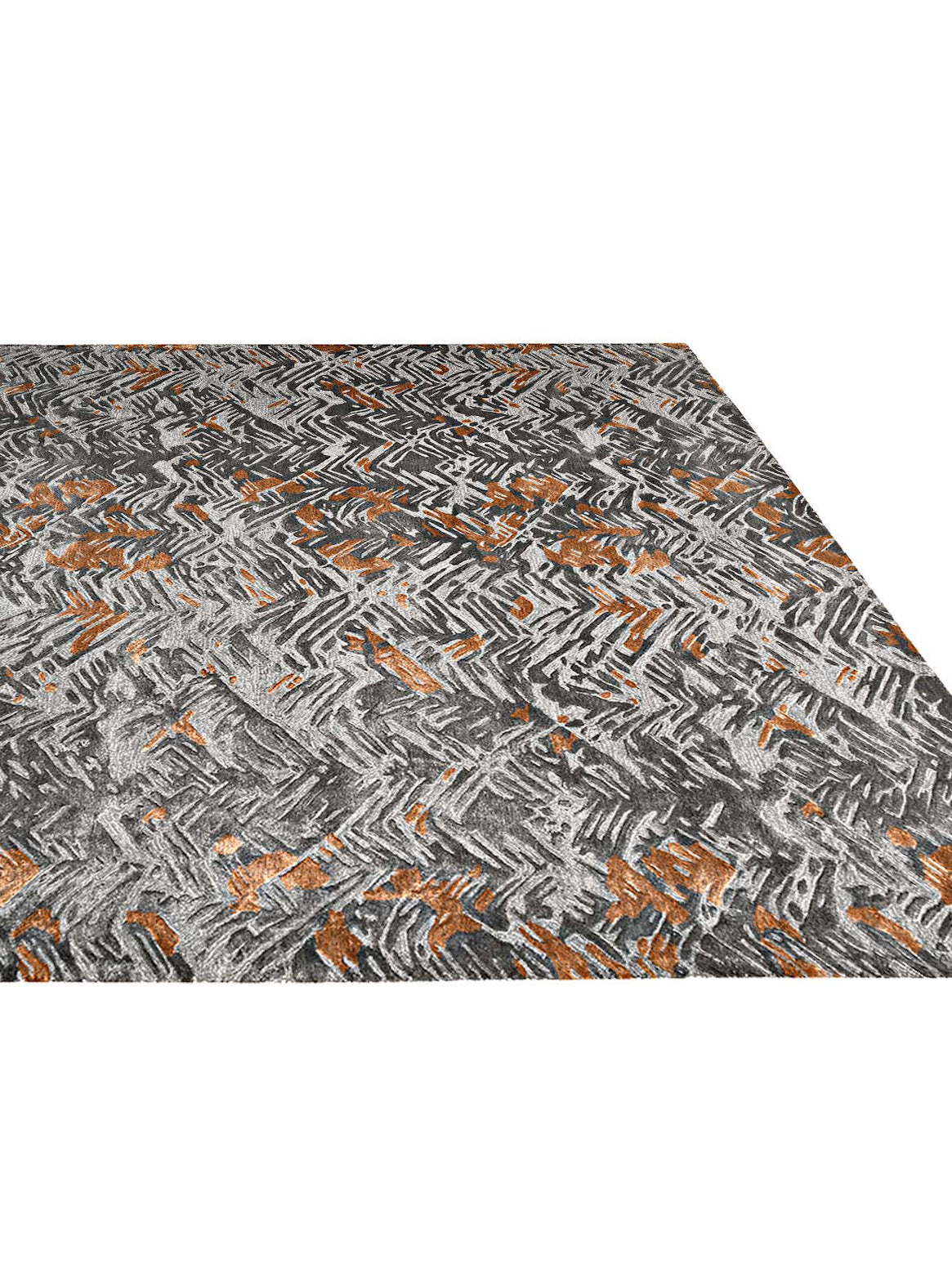 Product: Luxury Carpet | Color: Charcoal Rust | Size: 3' x 5'