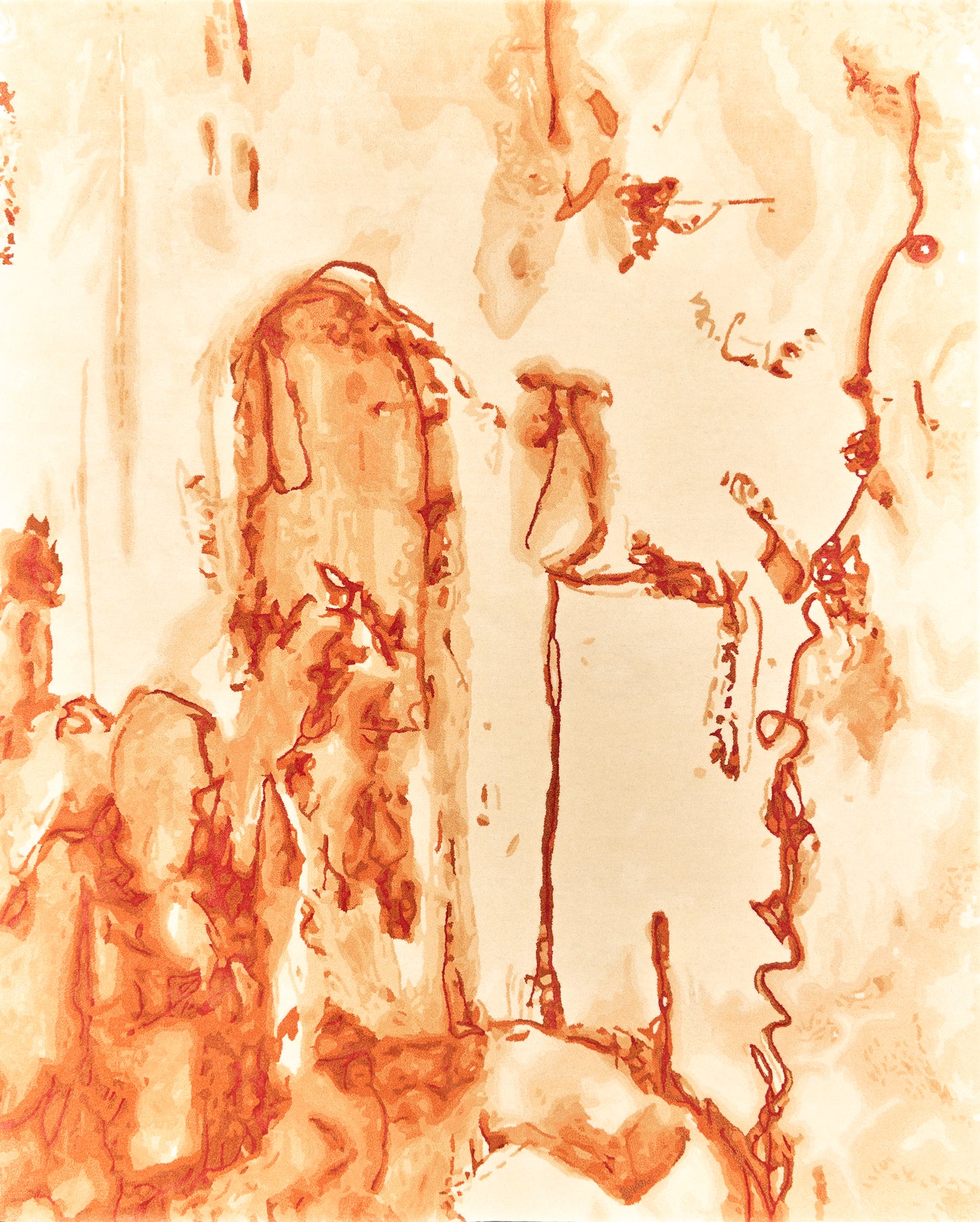 Luxury hand tufted carpet made from New Zealand Wool and Mulberry Silk