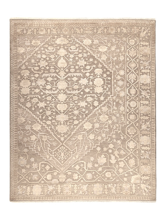 Luxury hand knotted carpet made from Wool & Botanical Silk