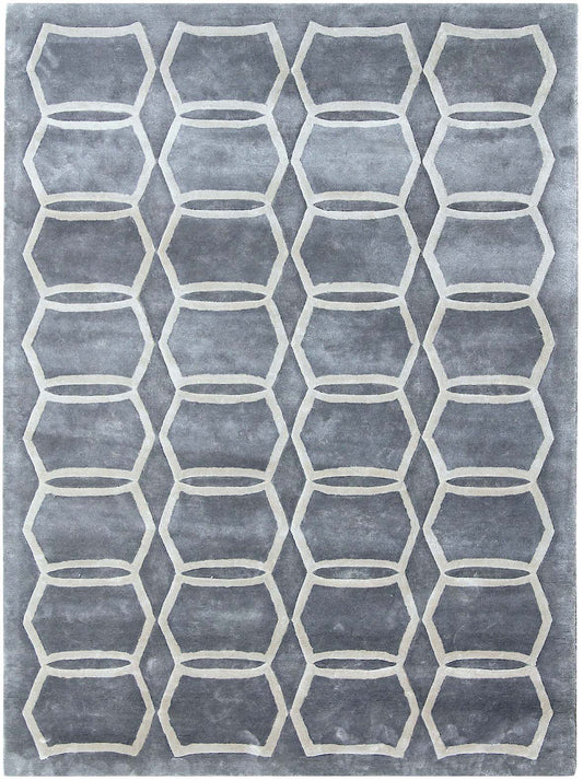 Luxury hand tufted carpet made from 100% Bamboo Silk