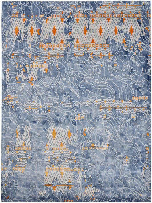 Luxury hand tufted carpet made from 100% Botanical Silk