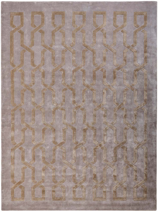 Luxury hand tufted carpet made from 100% Bamboo Silk