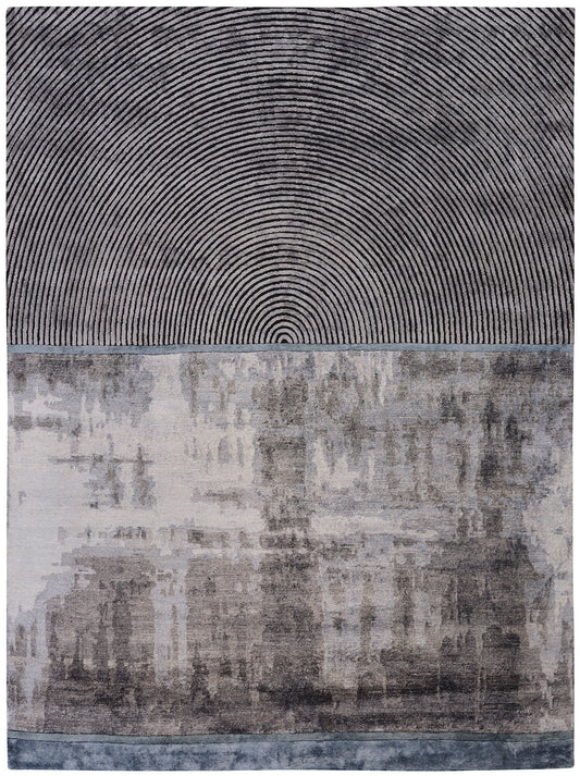 Luxury hand knotted carpet made from 100% Bamboo Silk