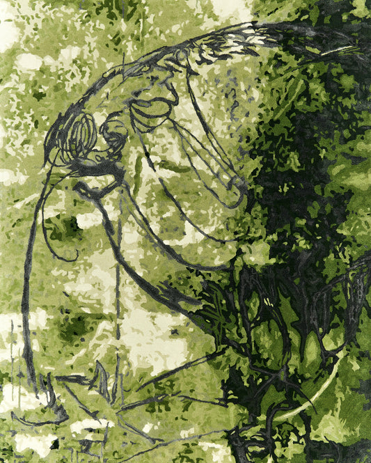 Luxury hand tufted carpet made from New Zealand Wool and Mulberry Silk