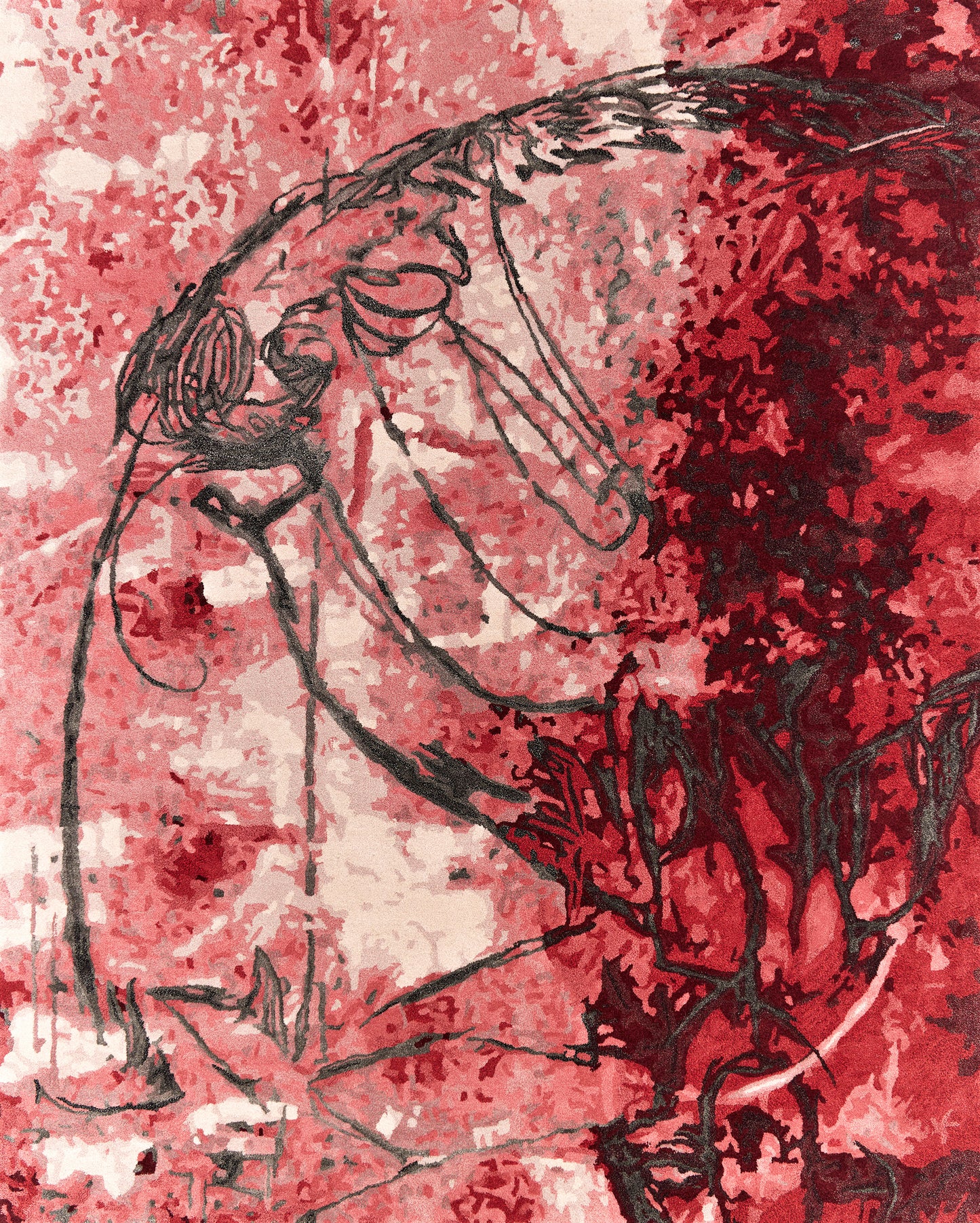 Luxury hand tufted carpet made from New Zealand Wool and Mulberry Silk