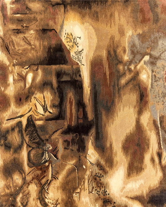 Luxury hand tufted carpet made from New Zealand Wool and Mulberry Silk