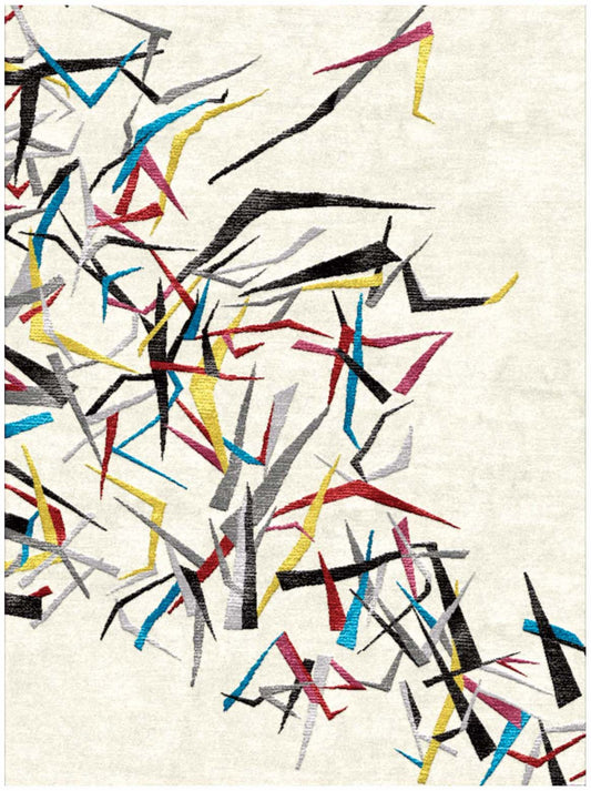 Luxury hand tufted carpet made from Wool & Botanical Silk