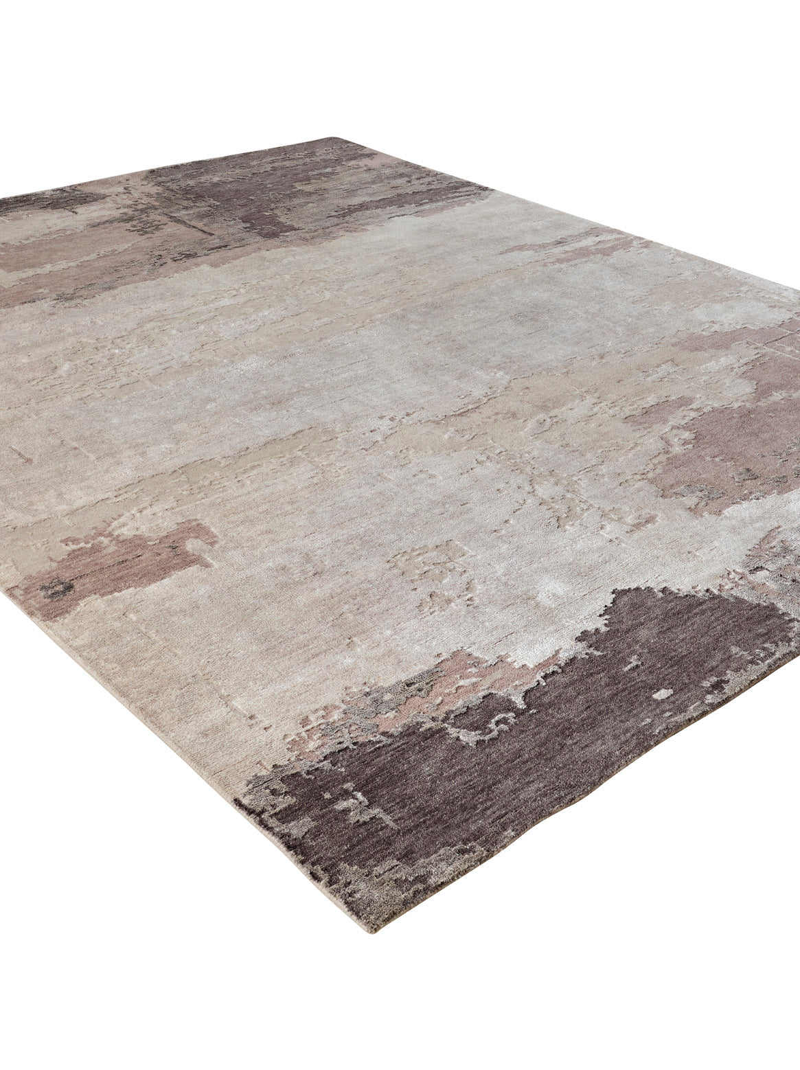 Luxury hand knotted carpet made from Modern in natural color and 8' x 10' size