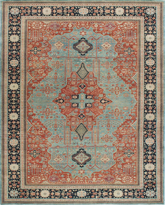 Luxury hand knotted carpet made from 100% Wool