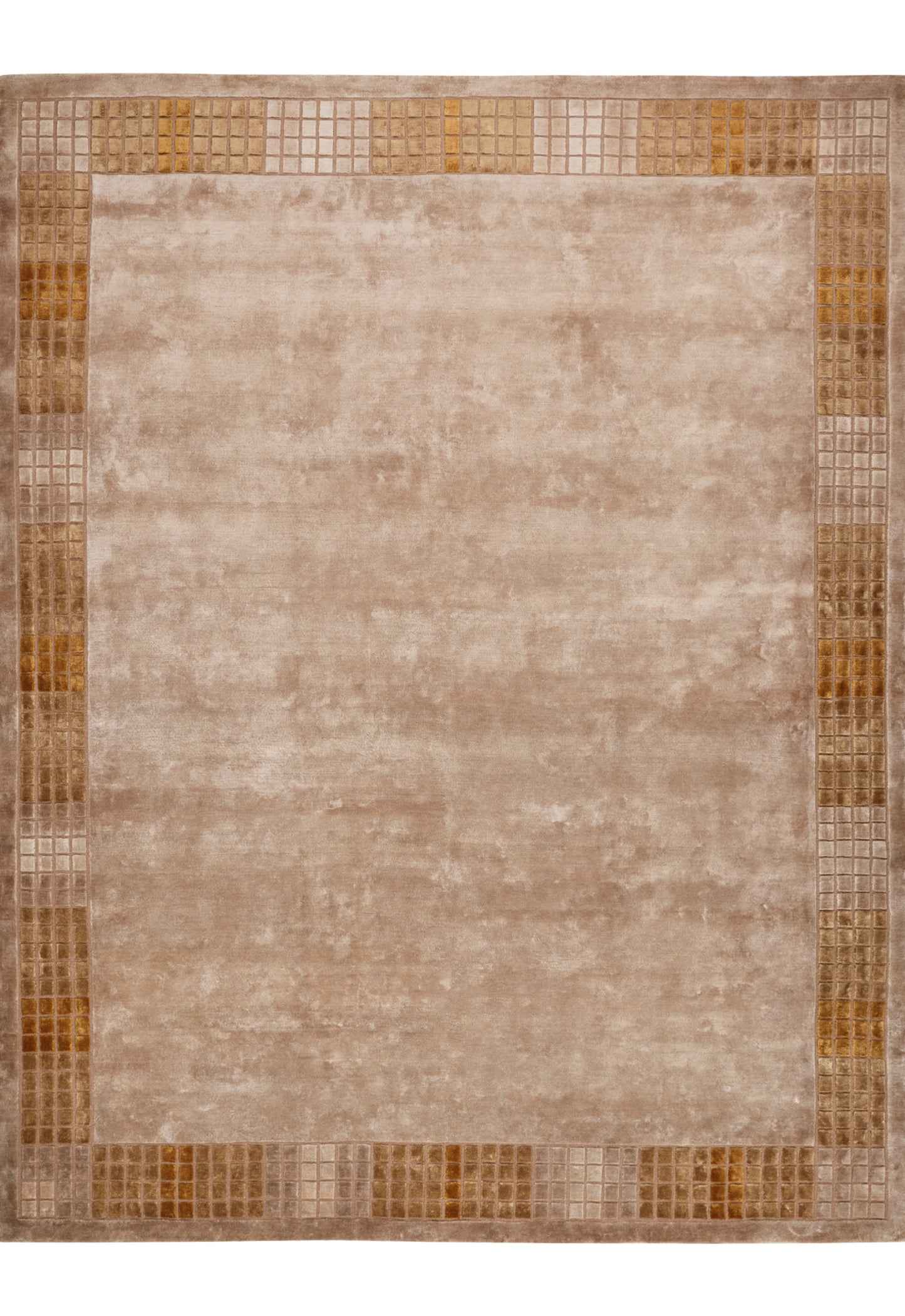 Luxury hand knotted carpet made from Wool & Botanical Silk