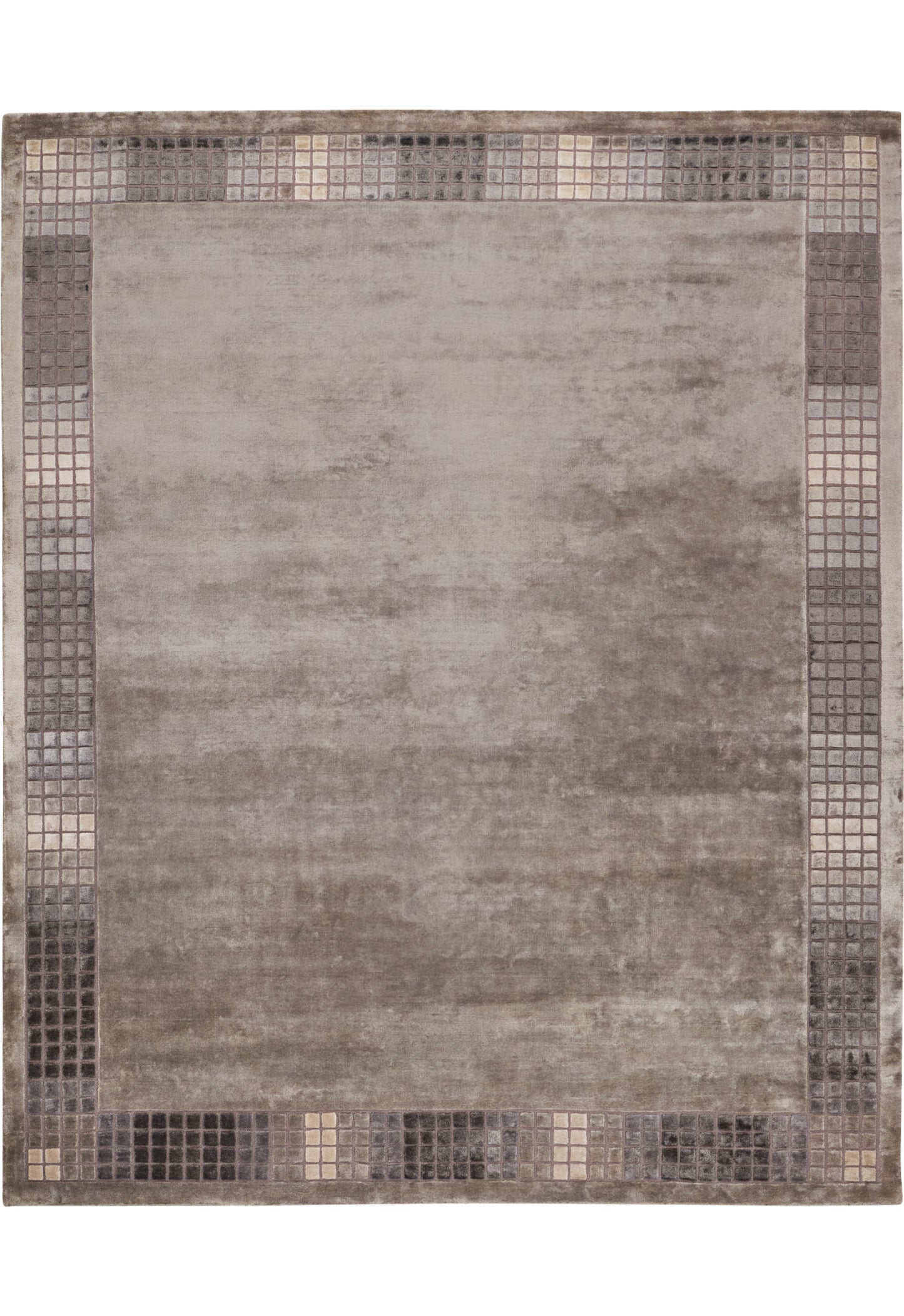 Luxury hand knotted carpet made from Wool & Botanical Silk