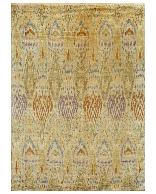 Luxury hand knotted carpet made from Pure Silk