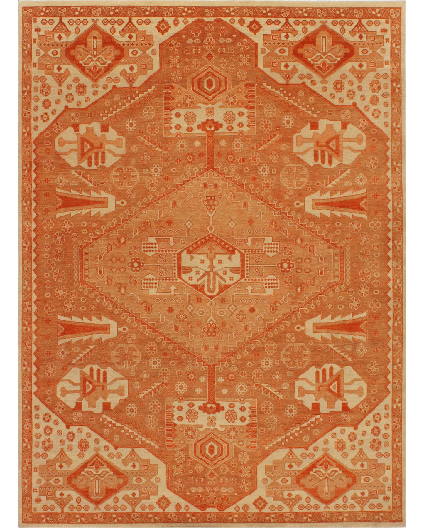 Luxury hand knotted carpet made from 100% Wool