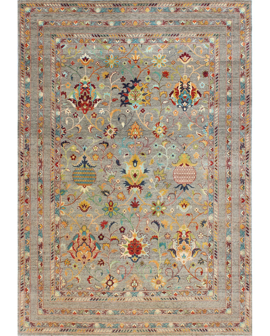 Luxury hand knotted carpet made from 100% Wool