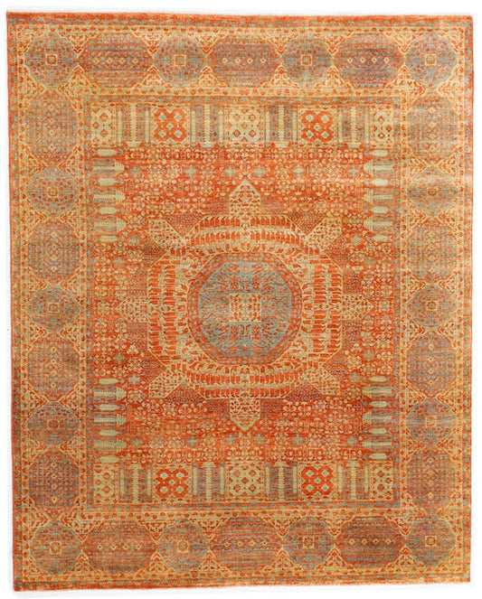 Luxury hand knotted carpet made from 100% Wool