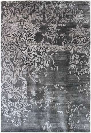 Luxury hand knotted carpet made from 100% Bamboo Silk