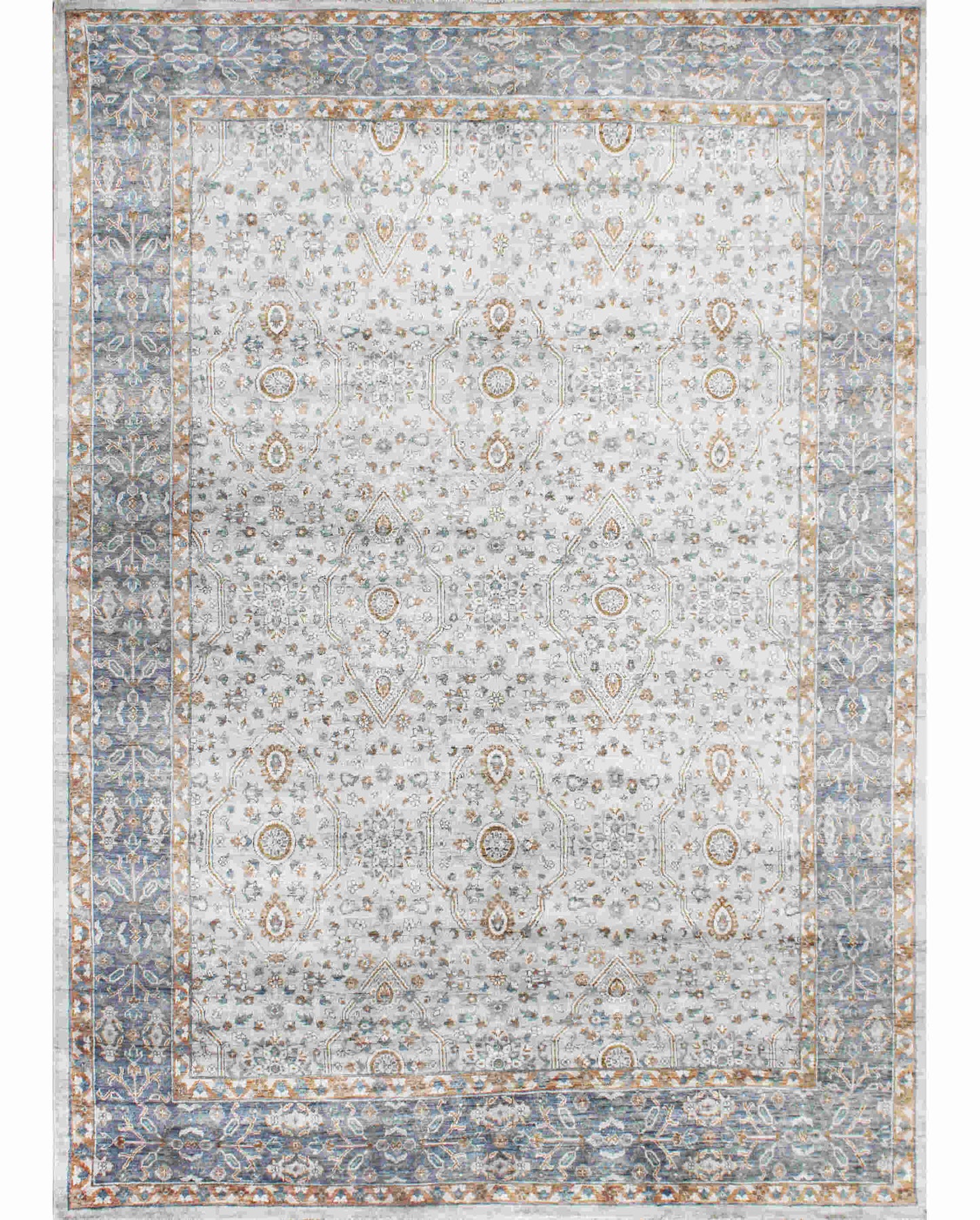 Hands ATALIE Assorted Luxury Carpet - 100% Bamboo Silk, Hand Knotted (6' x 9')