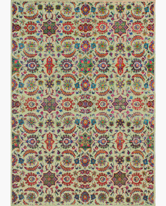 Hands DL 3291 Assorted Luxury Carpet - Wool & Botanical Silk, Hand Knotted (9' x 12')