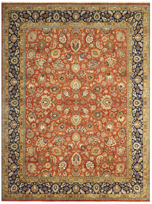 Luxury hand knotted carpet made from 100% Wool