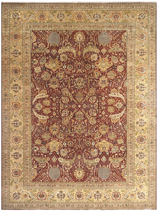 Luxury hand knotted carpet made from 100% Wool