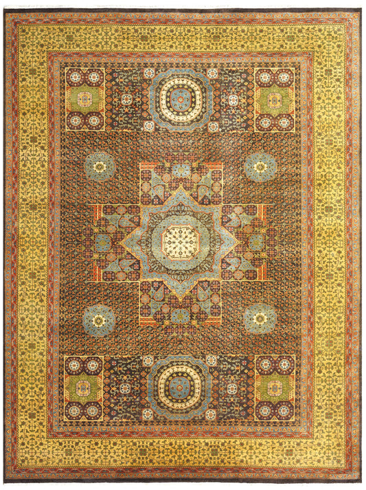 Luxury hand knotted carpet made from 100% Wool