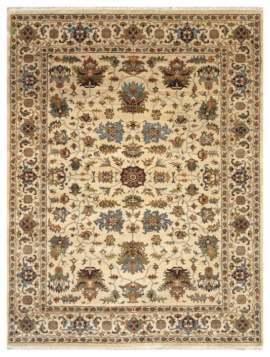 Luxury hand knotted carpet made from Wool & Silk