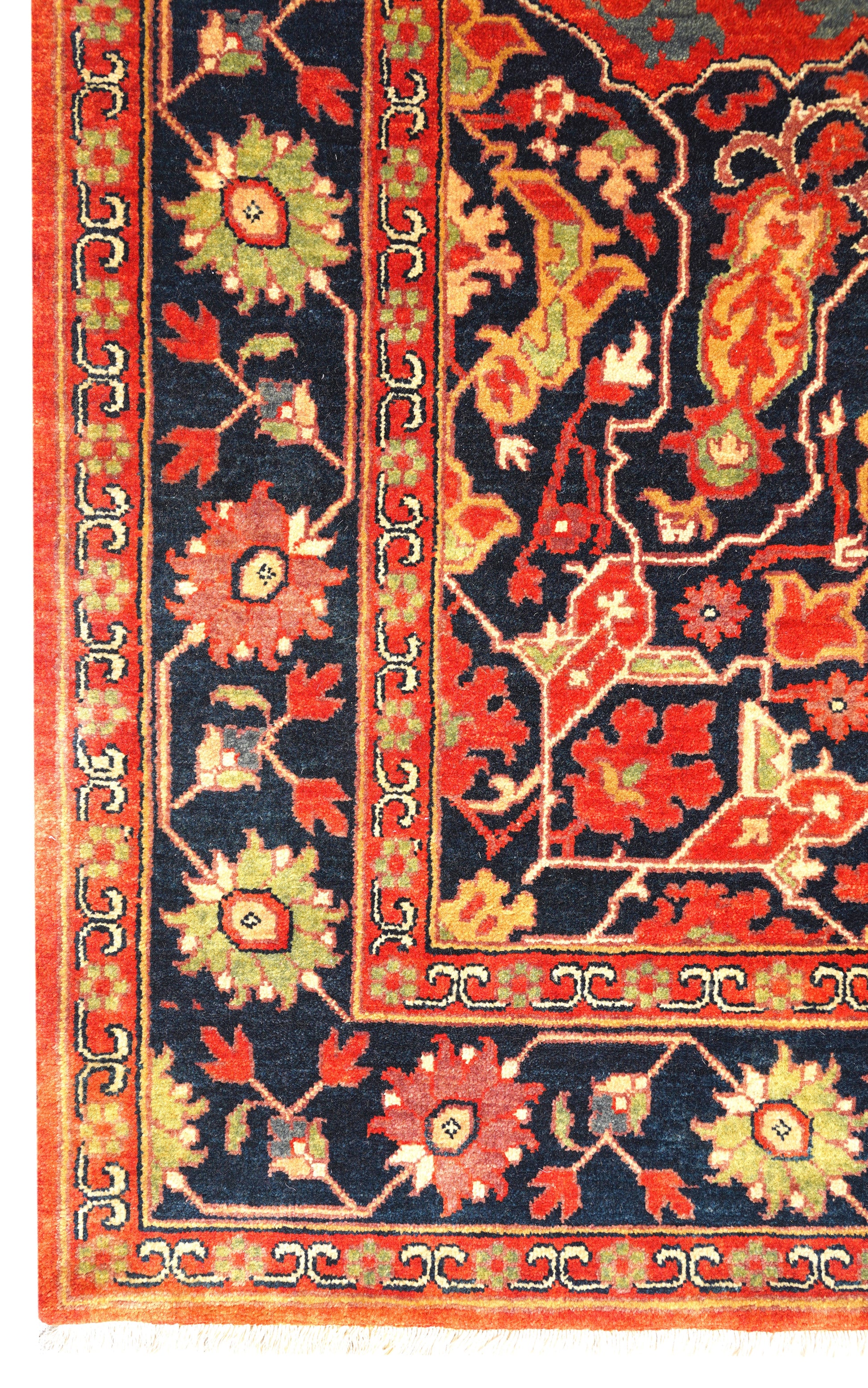 Luxury hand knotted carpet made from Wool & Silk in Assorted color and 9'3" x 12'6" size
