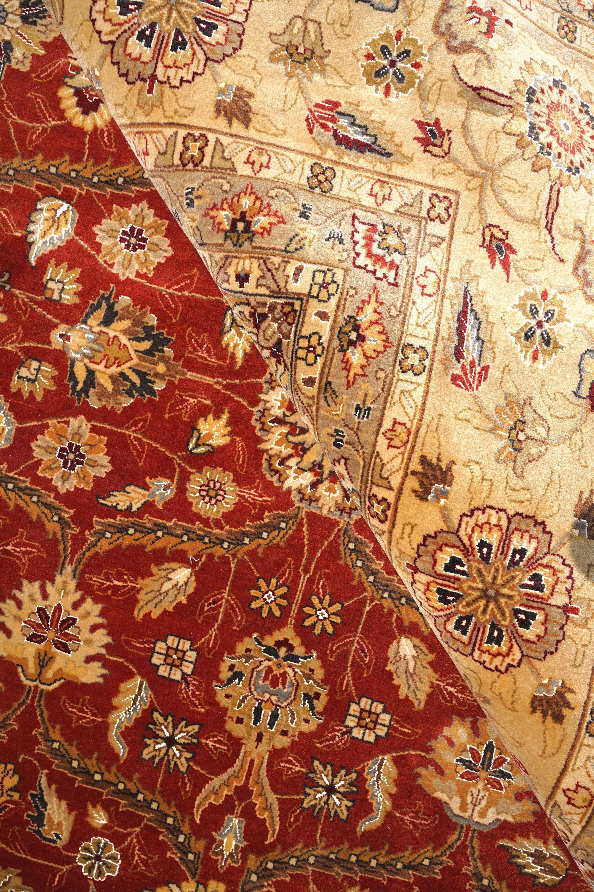 Luxury hand knotted carpet made from Wool & Silk in Assorted color and 9' x 12' size