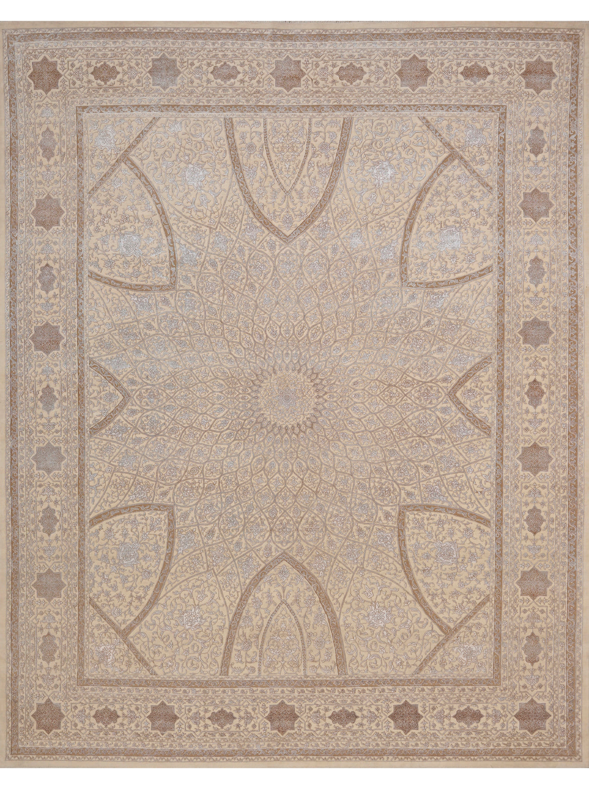 Hands DL 4990 Assorted Luxury Carpet - Wool & Botanical Silk, Hand Knotted (12' x 15')