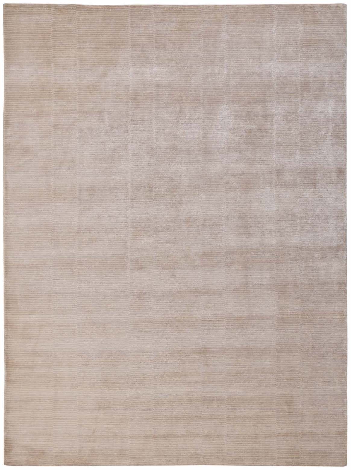 Hands HARNESS Silver Luxury Carpet - Pure Silk, Hand Knotted (4'6" x 6'6")