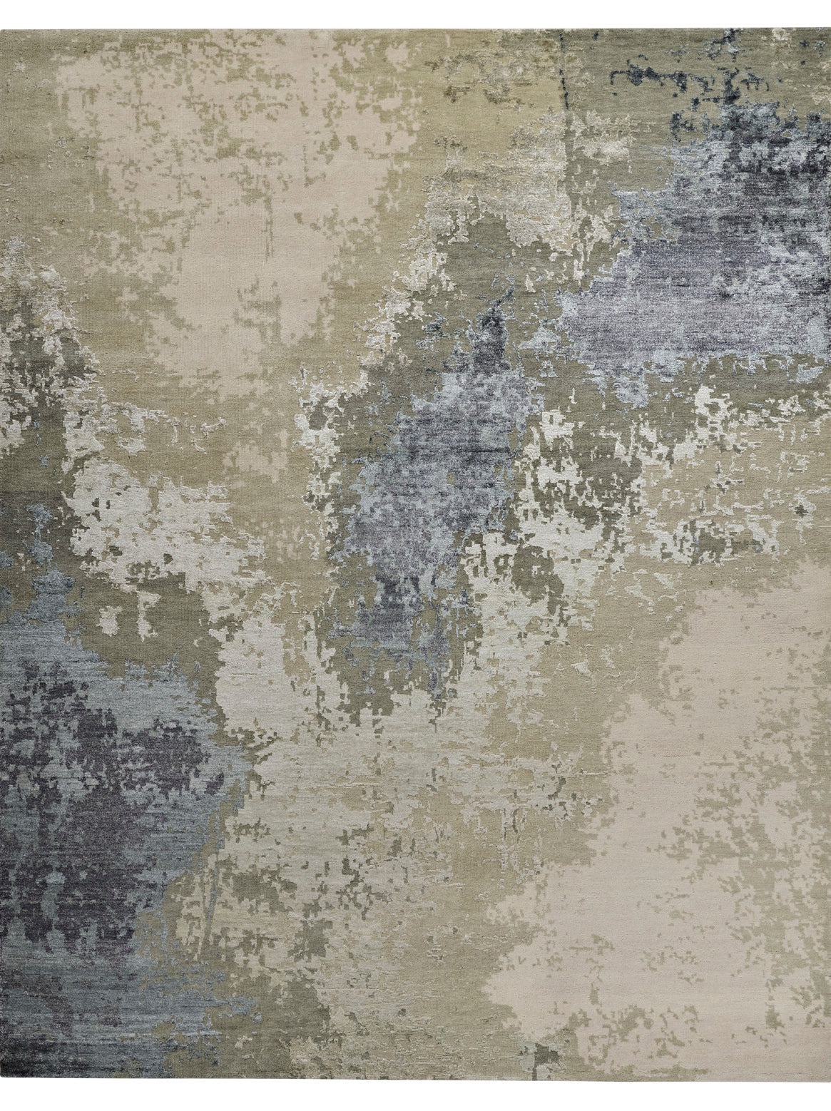 Hands JORD Green Luxury Carpet - Wool & Bamboo Silk, Hand Knotted (8' x 10')