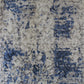 Hands MESA Beige Blue Luxury Carpet - 100% Botanical Silk, Hand Tufted (4'6" x 6'6")