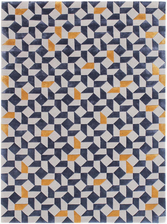 Luxury hand tufted carpet made from Wool & Botanical Silk