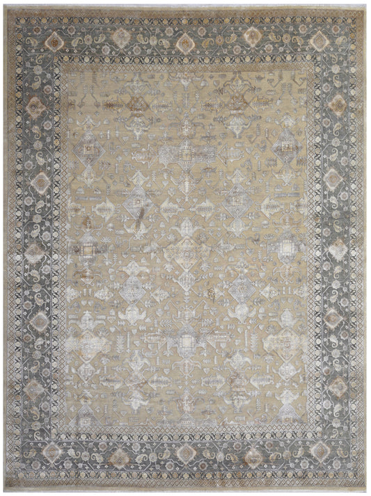 Luxury hand knotted carpet made from 100% Wool