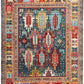 Hands P 4395 Blue & Red Luxury Carpet - 100% Wool, Hand Knotted (8' x 10')