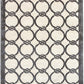 Hands RADIAL Ivory Luxury Carpet - 100% Botanical Silk, Hand Tufted (4'6" x 6'6")