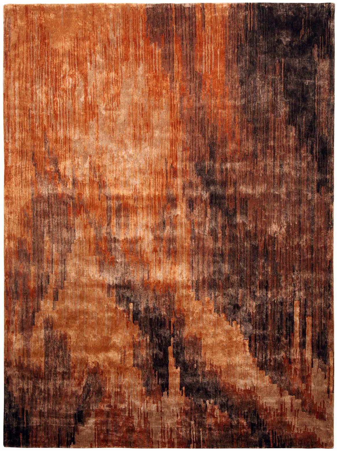 Rust Handmade RUSCELLO Rust Handmade Luxury Carpet – Botanical Silk | Hand Tufted ...