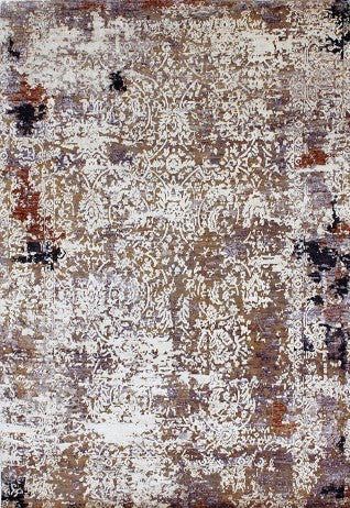 Hands P 1904 Multi Luxury Carpet - 100% Bamboo Silk, Hand Knotted (9' x 12')