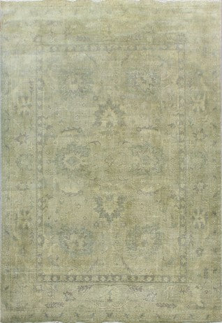 Hands P- 1796 Green Luxury Carpet - 100% Wool, Hand Knotted (8' x 10')