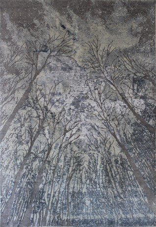 Luxury hand knotted carpet made from Wool & Bamboo Silk