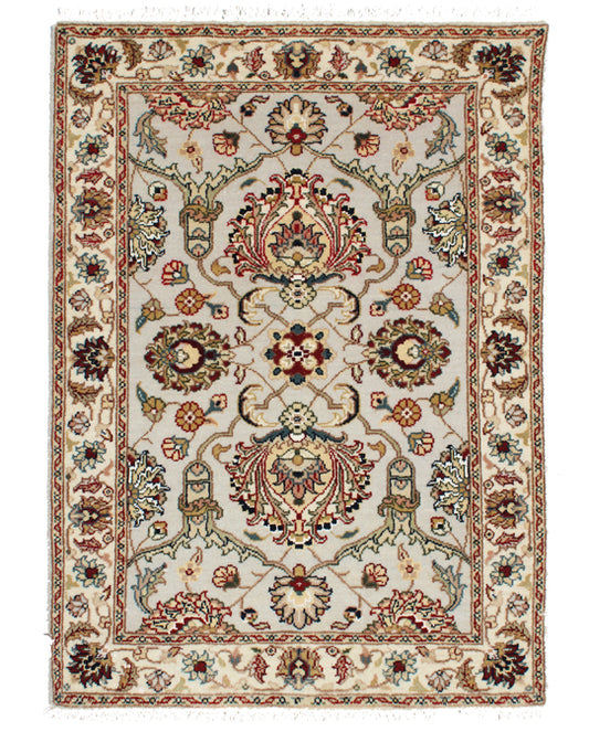 Hands DL 1639 Assorted Luxury Carpet - Wool & Botanical Silk, Hand Knotted (2' x 3')