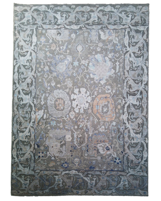 Hands DL 1698 Multi Luxury Carpet - Wool & Botanical Silk, Hand Knotted (8'1" x 10'2")