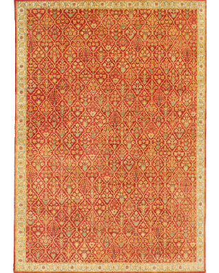 Hands DL 1879 Rust Luxury Carpet - 100% Wool, Hand Knotted (9' x 12')