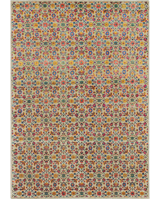 Luxury hand knotted carpet made from Wool & Bamboo Silk